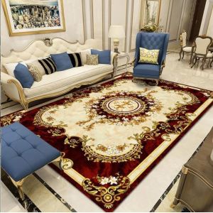 Persian Pattern Polyester Fiber Living Room Floor Carpet Stripping Special Style