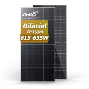 China Mono-facial Cell Size 182mmx182mm Bifacial Solar Panel 615w 620w 625w 630w 635w Jinko on sale