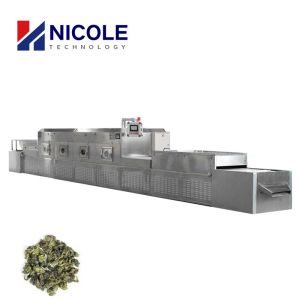 Small Tunnel Tea Leaves Drying Machine Commercial Microwave CE Verified