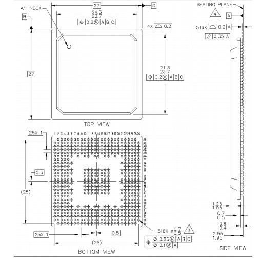 Integrated Circuit Chip PowerQUICC II? Family Hardware Specifications MPC8280ZUQ