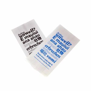 Disposable Biodegradable Air Sickness Bag Vomit Barf SOS Paper Bag