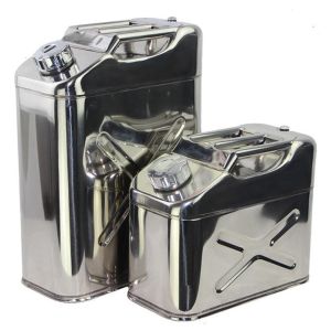 304 Stainless Steel Jerry Can Utility Jug 10L/20L Oil Water Tank With Flexible