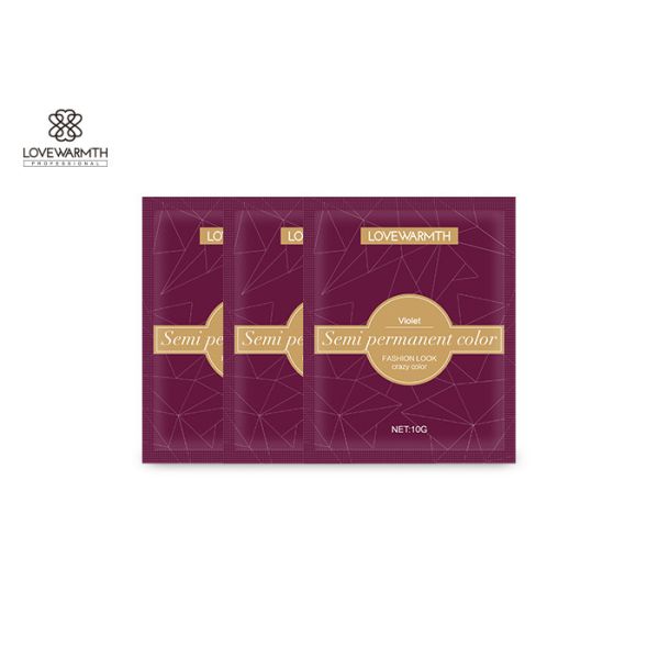 Violet Red Semi Permanent Hair Color Temperature Effect Natural Easily Dye