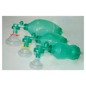 Disposable Manual Pulmonary Resuscitator Mpr Bag With Oxygen Inlet And Mask