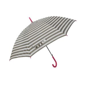 Windproof 23" Polyester 190T Straight Umbrella With Wooden Handle