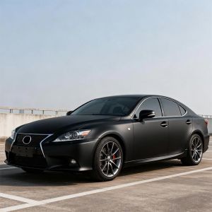 Scratch Resistant Matte Black Vinyl Wrap PVC Vehicle Vinyl Wrap OEM / ODM
