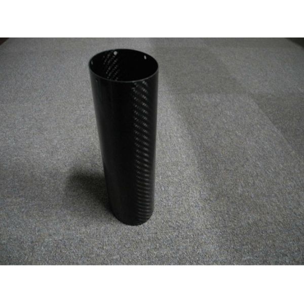 Buy Black Oval Motorcycle Exhaust Hood Of Carbon Fiber Profiles High Temperature Resistant at wholesale prices