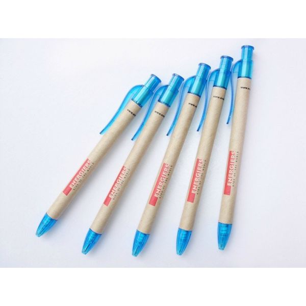 Buy Logo Customized Promotional Eco Recyclable Click Paper Pen at wholesale prices