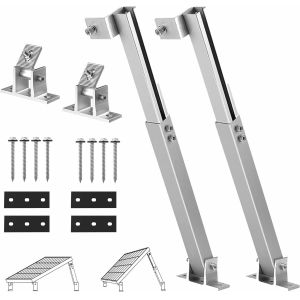 Ground Solar Panel Mounting Bracket Anodized Adjustable Support for 25 Years