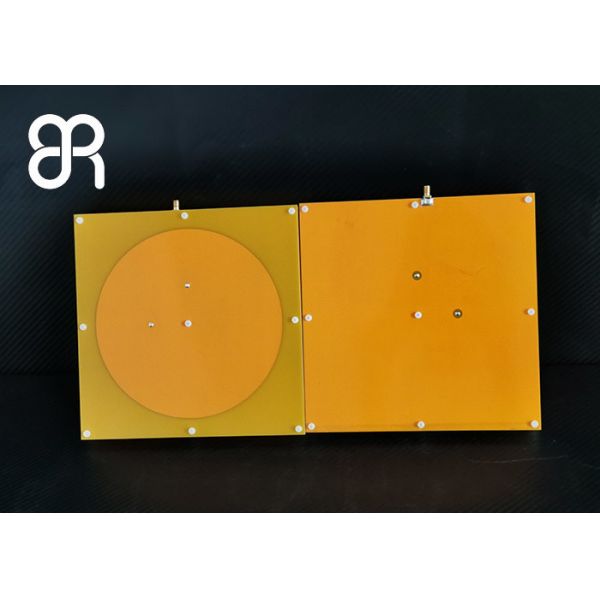 Ultra Thin 8dBic Uhf Rfid Reader Antenna Circular Polarization SMA Male Connector