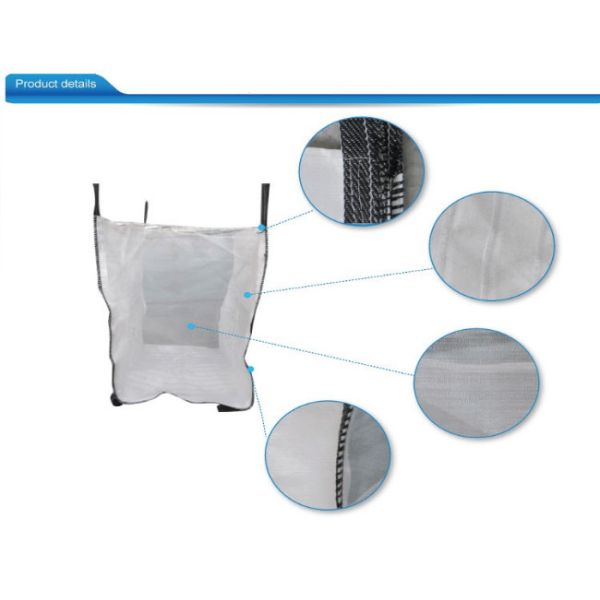 Industrial Flexible FIBC Jumbo Bags Coated / Uncoated PP Fabric Founded