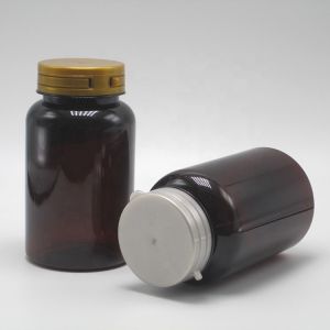 Round Shape 220ml PET Plastic Bottle with Tear-Off Cap Custom Label Printing