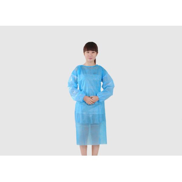 Buy Dust Proof Disposable Isolation Gowns Convenient With With Collar / Four Buttons at wholesale prices