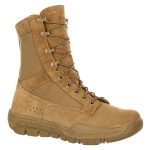 Water Resistant Leather Military Combat Boots 1000 Denier Cordura