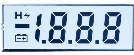 Transimissive Transflective Reflective 7 Segment LCD Display STN LCD Meter