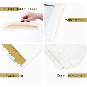 10.5inchx8.5inch Monthly Weekly Planner 2023 2023 Transparent Spiral