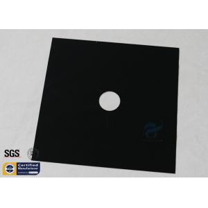 PTFE Coated Fiberglass Fabric 260℃ 10.7"X10.7" Black Stovetop Burner Protector