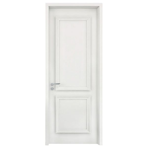 Modern Fireproof Solid Oak Wood Door Leaf Thickness 50mm