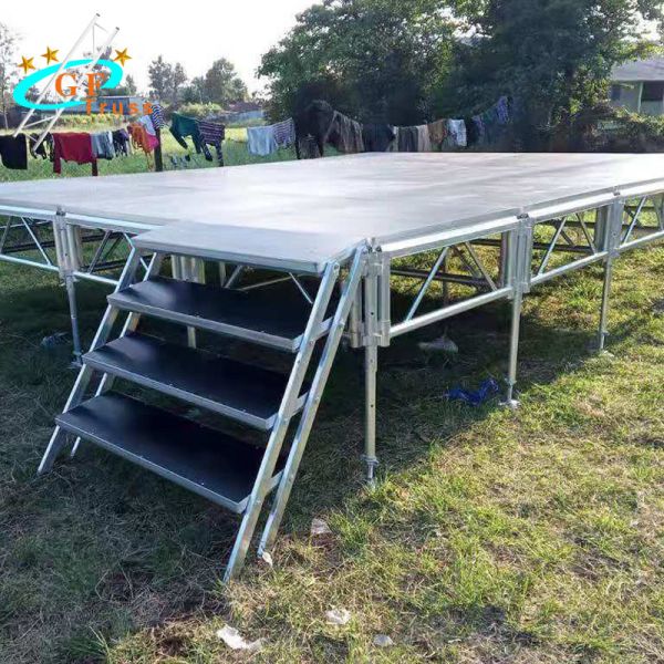 High bearing platform event stage durable platform aluminum riser for outdoor