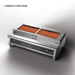 Factory Direct 500C Commercial Grill CE ISO9001 Certified Independent Zones Easy