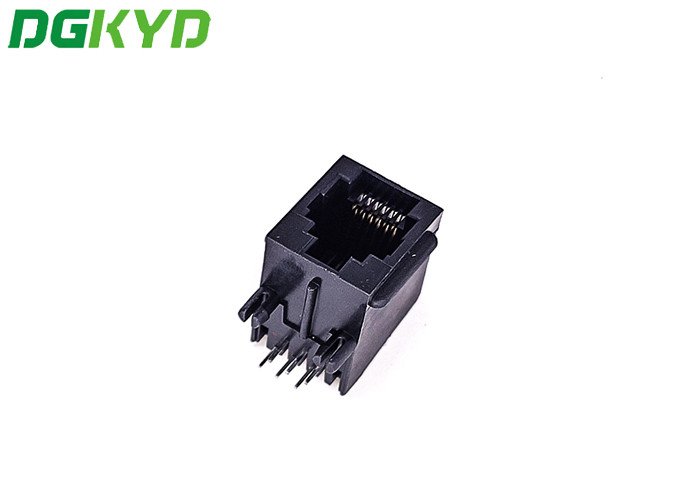 Quality DGKYD5721E1166IWA1DB1057 Single Port 180 Degree TAB UP RJ45 Modular Connector With PBT Housing for sale