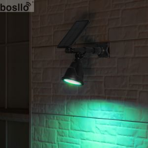 3.7V 2200MAH Solar Induction Street Lamp Black IP65 Waterproof