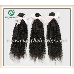 China Brazilian 5A virgin remy hair weave ,natural color(can be dye) kinky curly 10''-26''length on sale