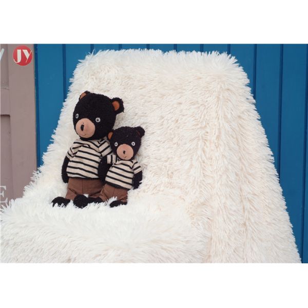 Shaggy Faux Throw Plush Fur Blanket Pure Color Plain Micro Long Pile Supersoft Ultra Plush