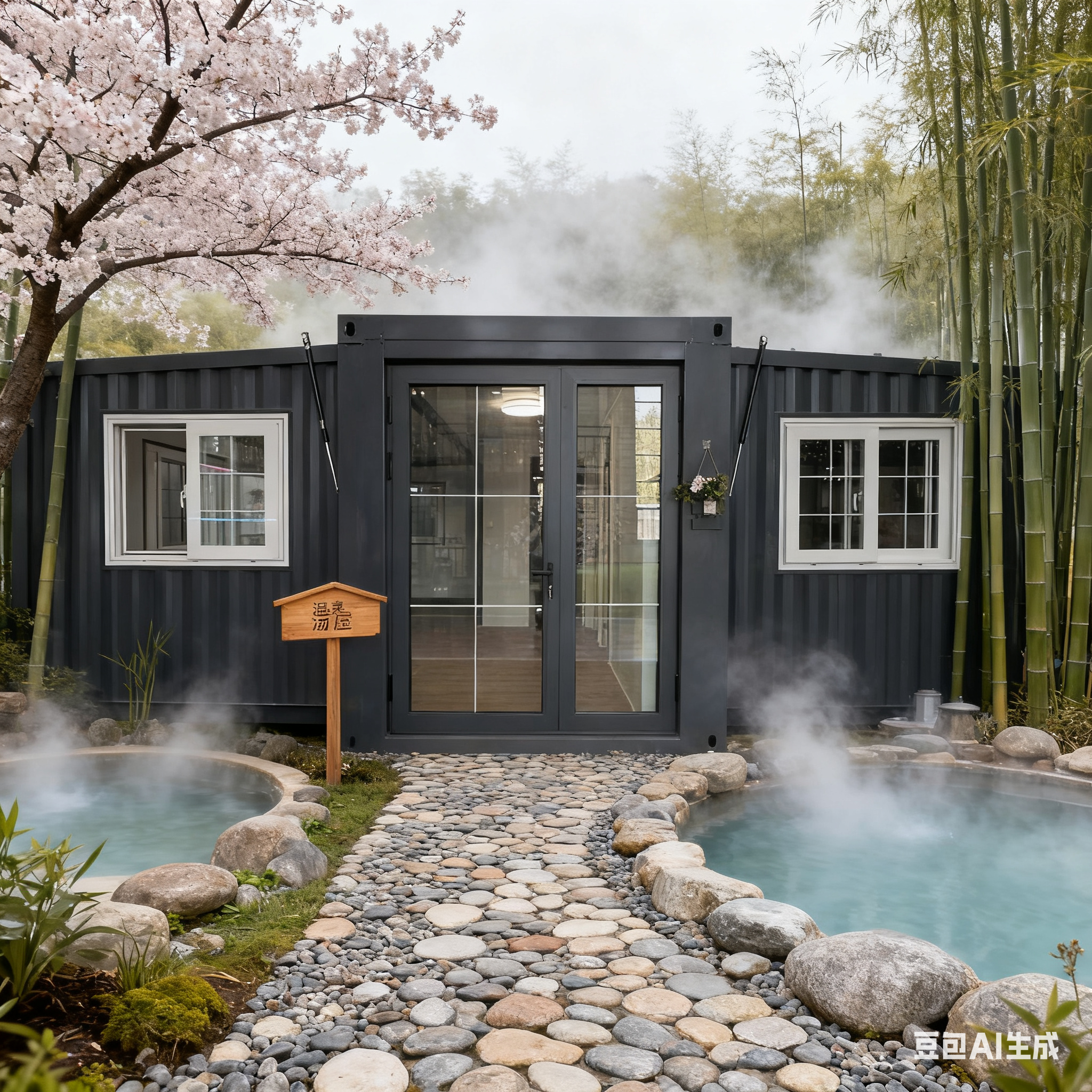 Quality Foldable 20ft Container with Bull 30*30 Flat Lame Large Ceiling Lamp and Seismic Performance Level 8 for sale