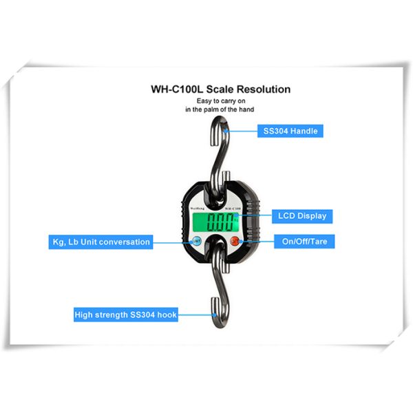 Compact Mini Design Industrial Crane Scale 150kg Broad Applicability