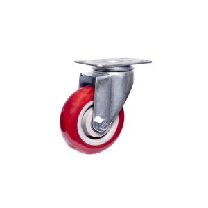 4 Inch Medium Flat Casters Red Wheel Castors Freezer Accessories Chiller Part