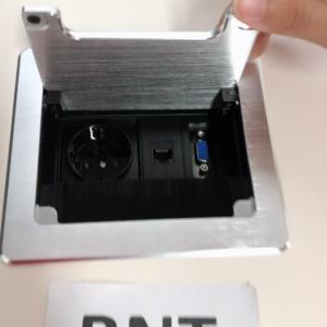 Quality Brush cover modular design multimedia desktop power sockets with usb for sale