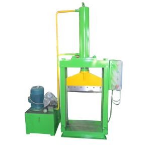 Single Knife Hydraulic Press Bale Cutter / Rubber Cutting Machine