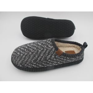 Quality Warm Men's Memory Foam Slippers Rubber Sole Indoor Outdoor Slippers Wholesale for sale