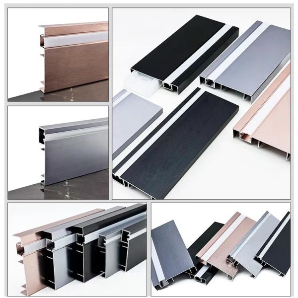 Led Light With Aluminum Alloy Skirting Board LED Profile Strip Metal Senmry