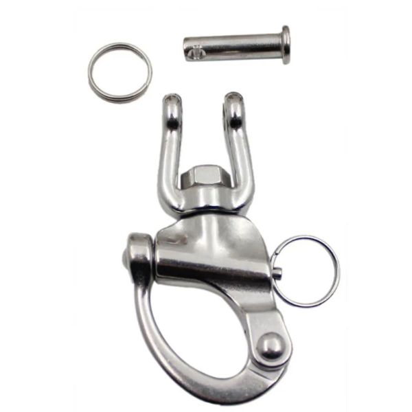 Stainless Steel Quick Release Snap Shackle 12-22mm D-Shape