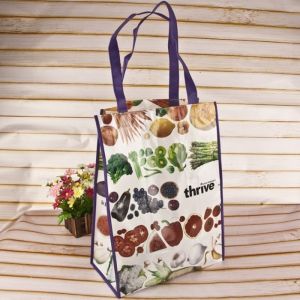 Decorative Pattern Gift Non Woven Shopping Bag Textured Tote Non Woven Cloth