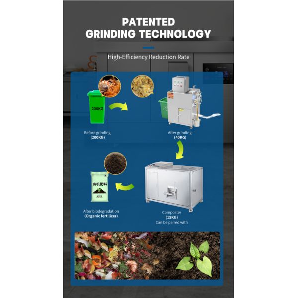 Food Waste Oil and Water Separation Machine Food Waste Dehydrator Garbage Disposal Machine