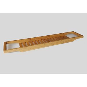Antibacterial Bamboo Bathroom Supplies , Bamboo Towel Soap Display Rack
