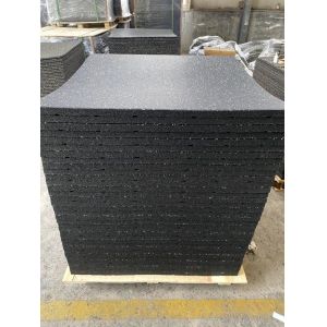 Industry-Leading EPDM Gym Rubber Floor Tile with Pure Color or Black Ground and