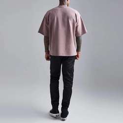 New Arrival Premium 260 GSM Customized T Shirt Cotton Spandex Oversized Heavyweight Short Sleeve Mens T Shirt