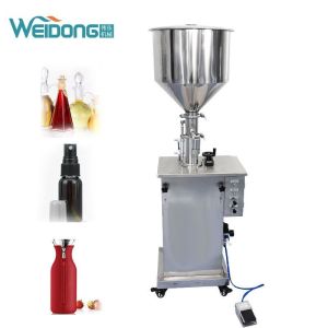 Pneumatic Electric Paste Cosmetic Liquid Filling Packing Machine Single Head