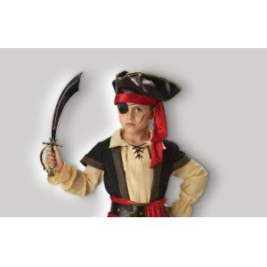 Pirate Cosplays Scoundrel Teen Boy Halloween Costumes Black Red