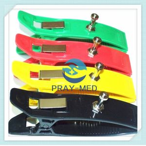 Nickel Plated Limb Clamp Ecg Electrodes , Multi Function Adult Ecg Clamp
