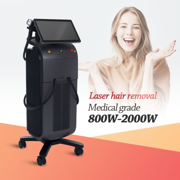 Buy 755nm 1064nm Diode Laser Hair Removal Machine Vertical Black Shell at wholesale prices