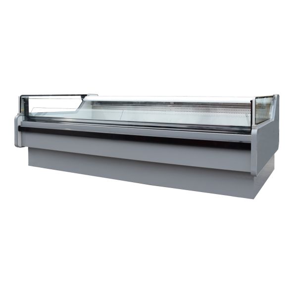 Refrigerated Self Service Fresh Meat Display Chiller With Ventilated Cooling