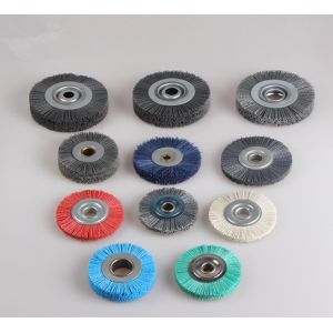 80 Grit Nylon Abrasive Wire Grinding Woodwork Crimped Wire Wheel Brush
