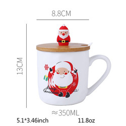 Creative Cartoon Ceramic Coffee Cups Mug For Christmas Festival