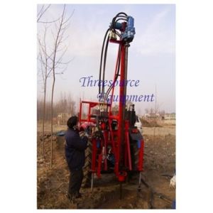 Tractor drilling rig for Shothole