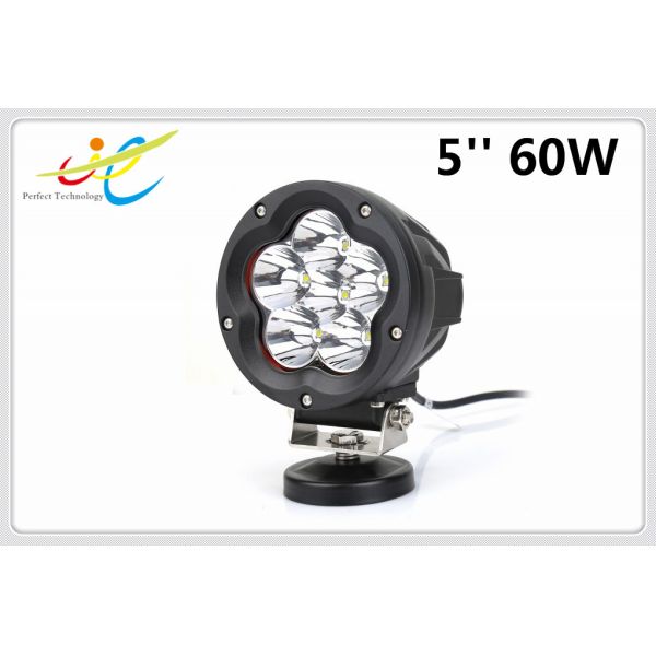 DC 12V/24V Flood Spot 5'' 60W Led Driving Light, 5inch Round 60W Led Driving Light for Offroad Truck